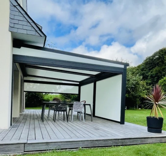 Pergola à toile sur terrase