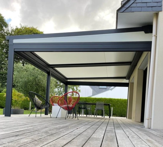 Pergola sur terrasse en bois